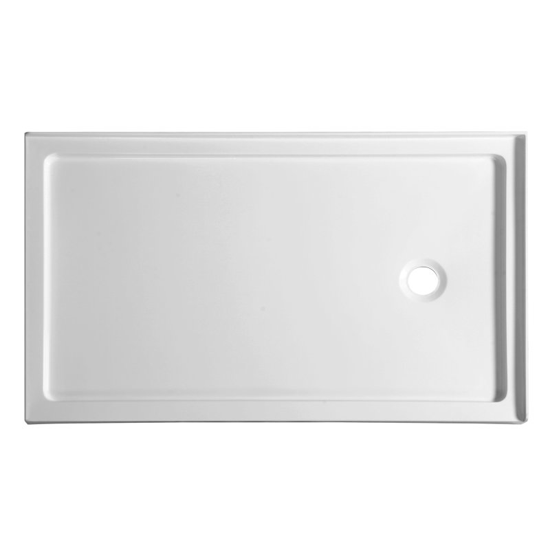 ANZZI Nautilus Series 60" x 36" Double Threshold Shower Base Wayfair